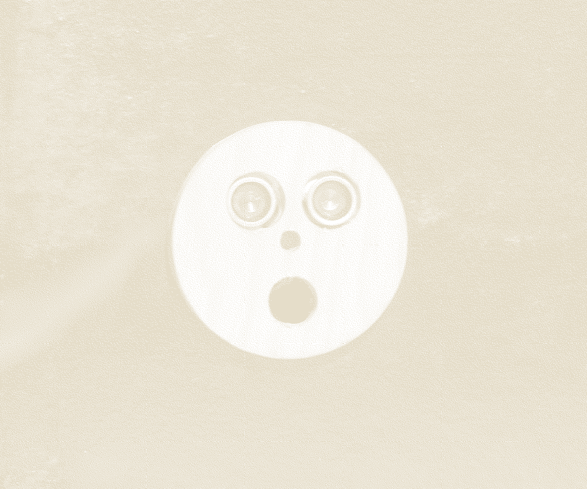 Round housing whose ultrasonic sensors form a surprised face