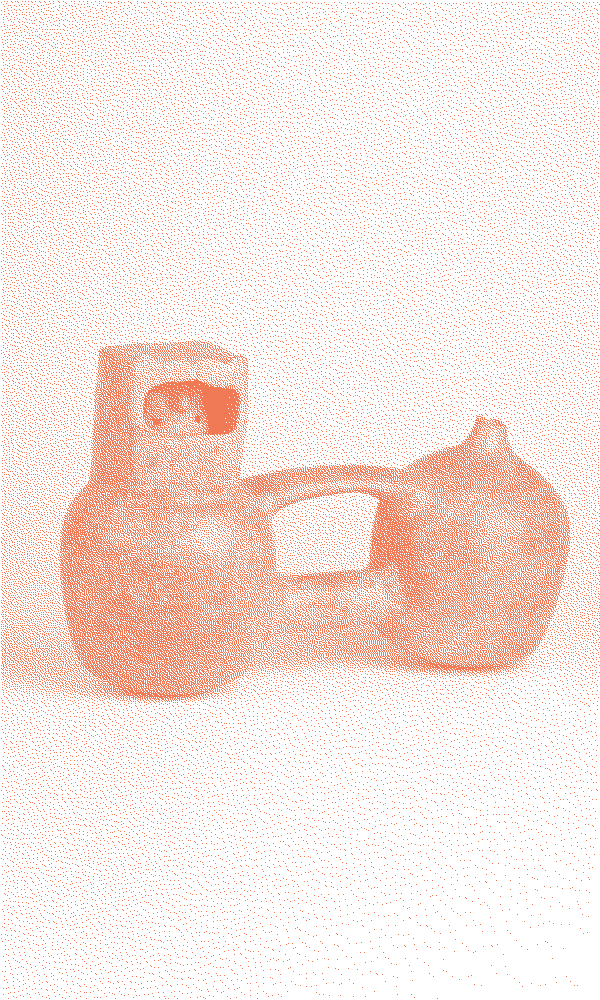 Pre-Columbian terracotta whistling vessel, the inspiration for Pan